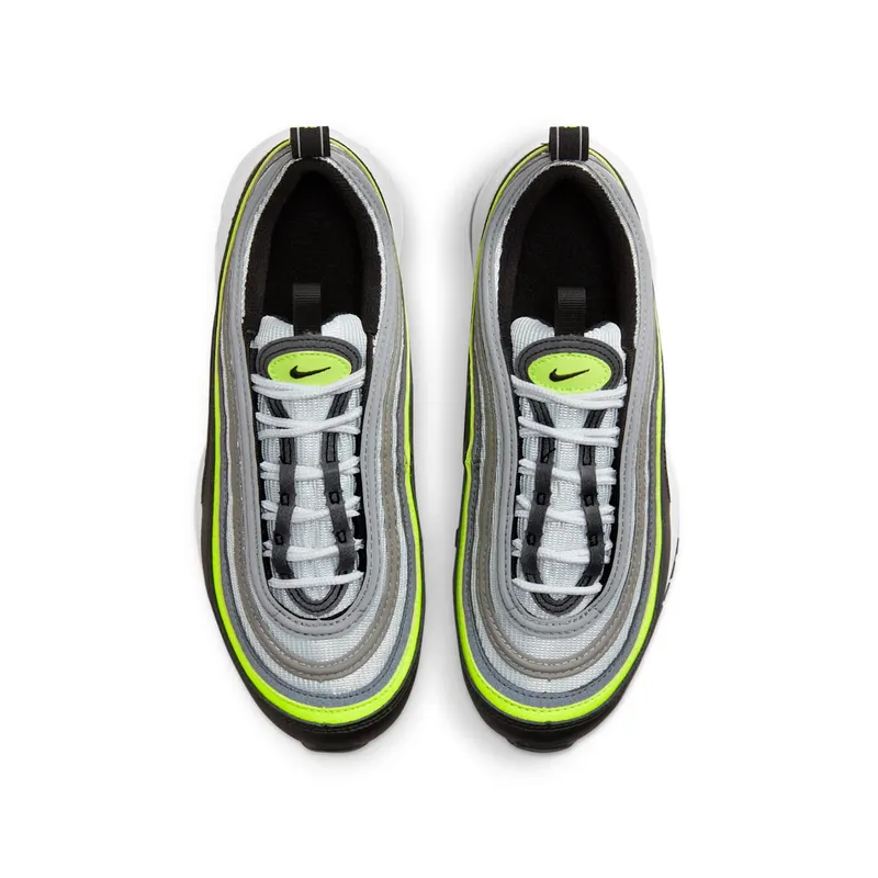 Grade School Nike AIR MAX 97 “BLACK NEON” (921522-030)