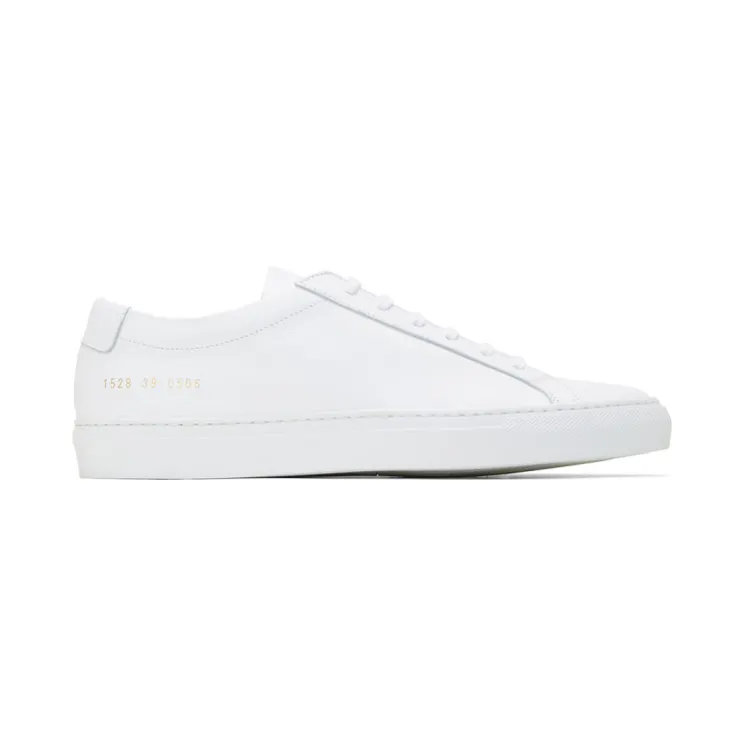 Common Projects White Original Achilles Low Sneakers (1528)