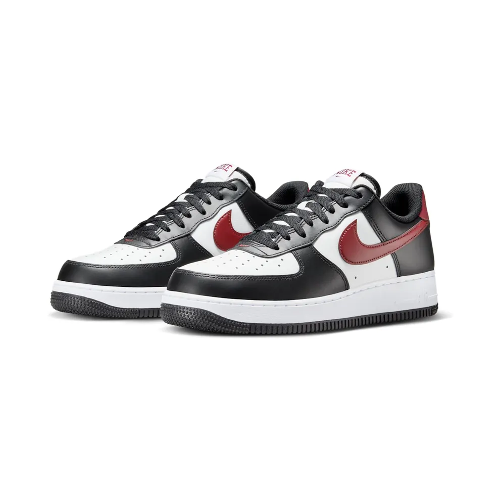 Nike Air Force 1 Low ’07 Black White Dark Team Red (FZ4615-001)