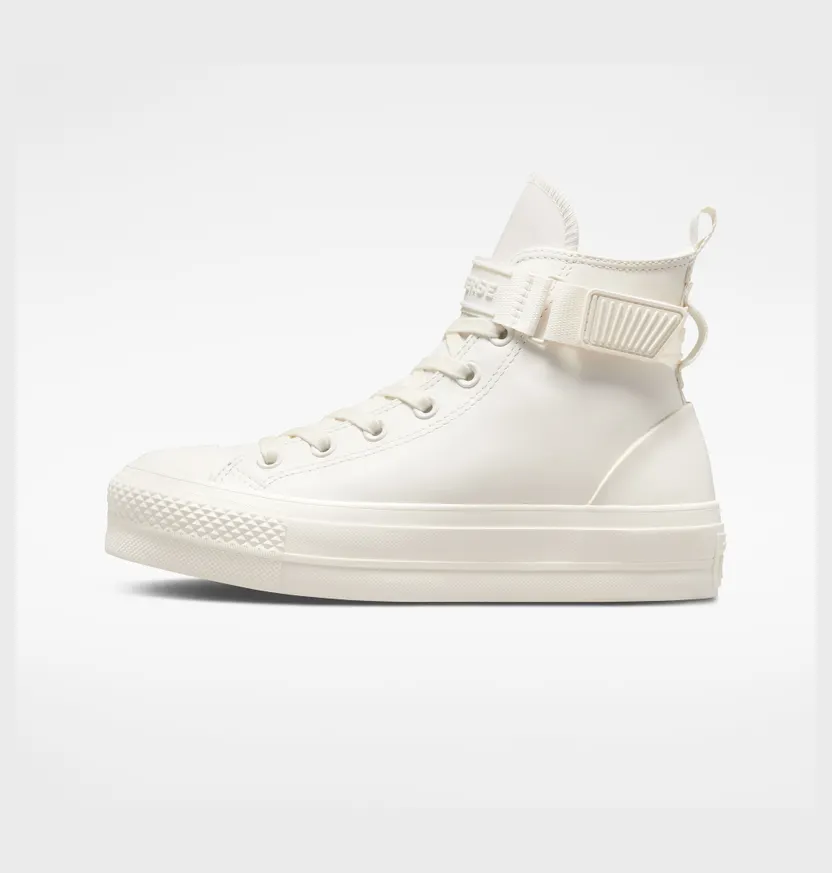 Converse Chuck Taylor All Star Lift Platform Leather Hike Vintage White/egret/egret