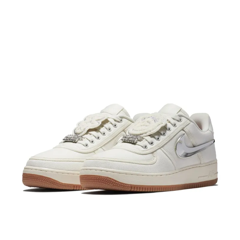 Nike Air Force 1 Low Travis Scott Sail Sail/Sail-Gum Light Brown (AQ4211-101)