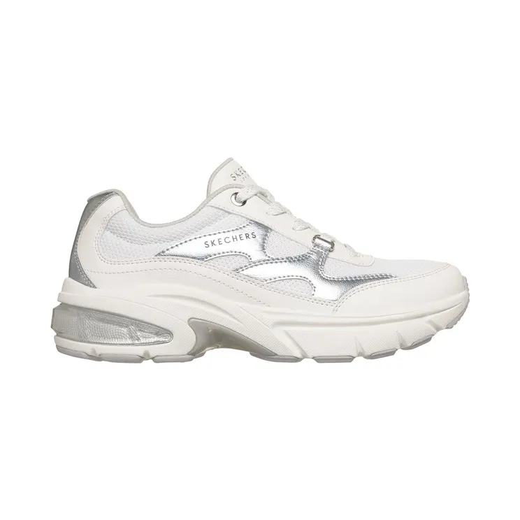 Skechers Shadow – Shiny Wave Wit/Zilver