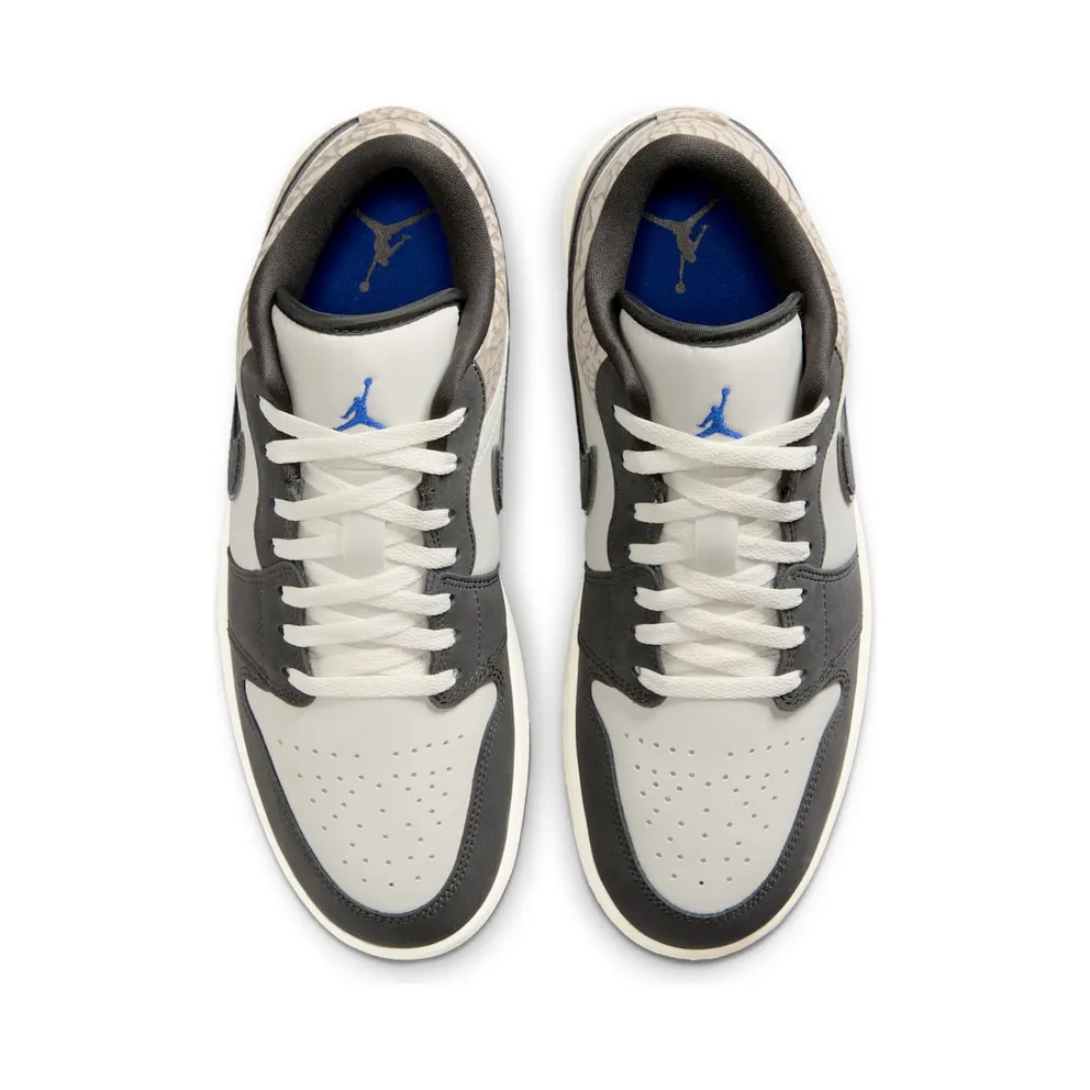 Air Jordan 1 Low SE “Sail Deep Pewter Elephent Print” (IU2268-100)
