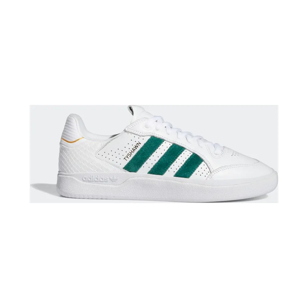 adidas Tyshawn Low Cloud White / Collegiate Green / Gold Metallic (GY6954)