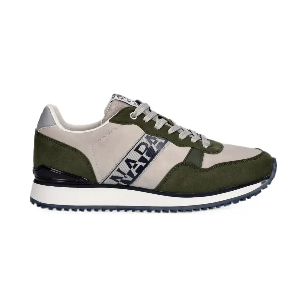 Napapijri Cosmos Syn logo-print panelled – Green (NP0A8BLO)