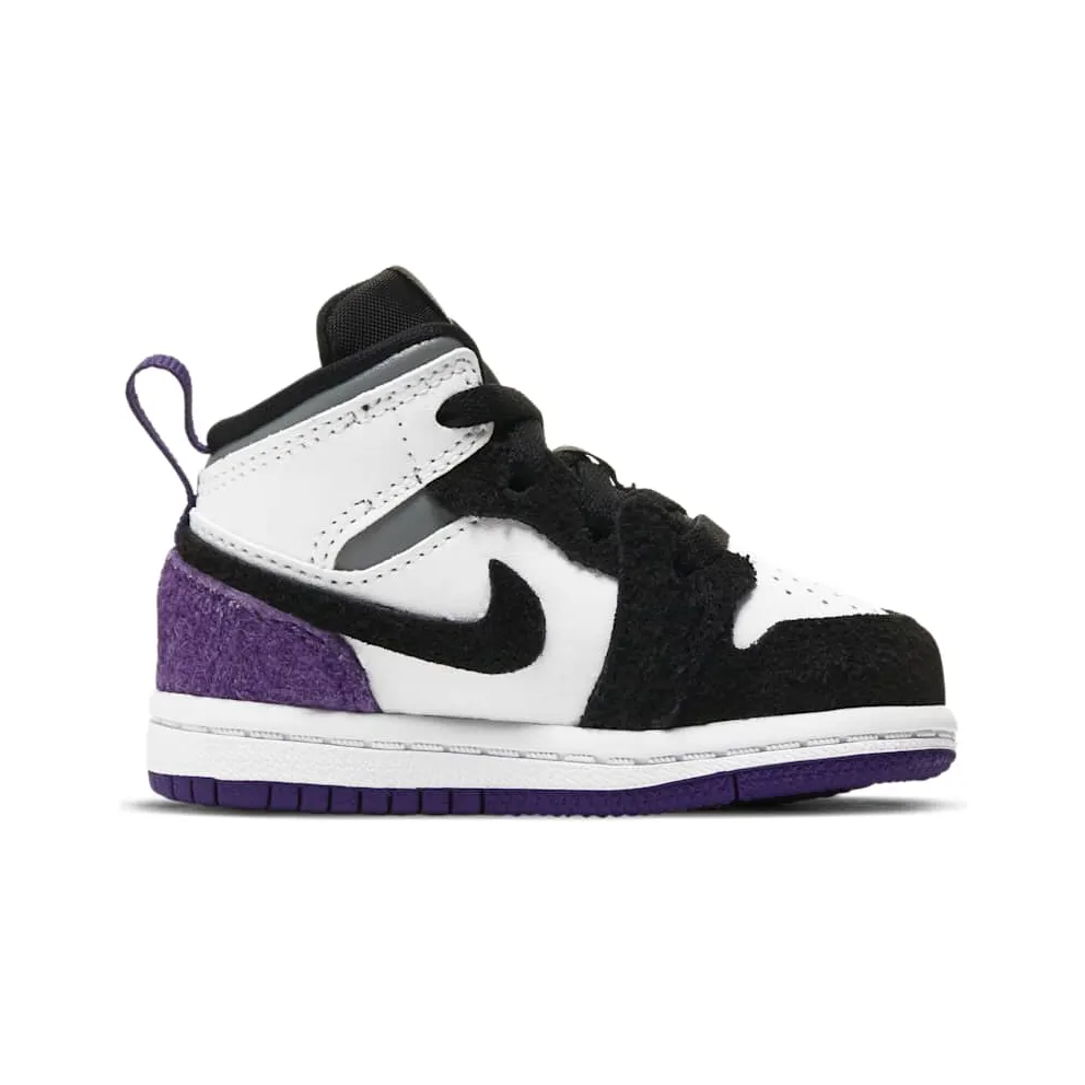 Jordan 1 Mid SE Purple (TD) White/Black-Light Solar Flare Heather-Varsity Purple (BQ6933-105)