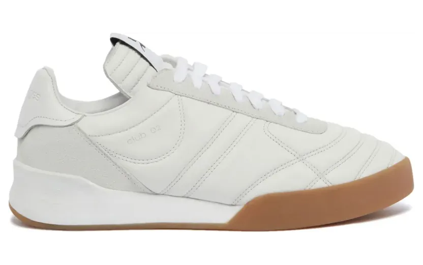 Courrèges Club C Stacked leren “White” (223SSN006CR0023)