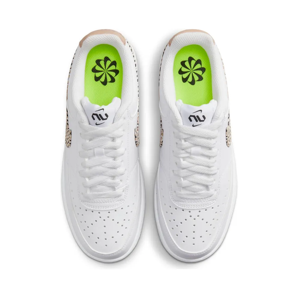 Nike Court Vision Low “White / Black / Summit White / Hemp” (FN7323-100)