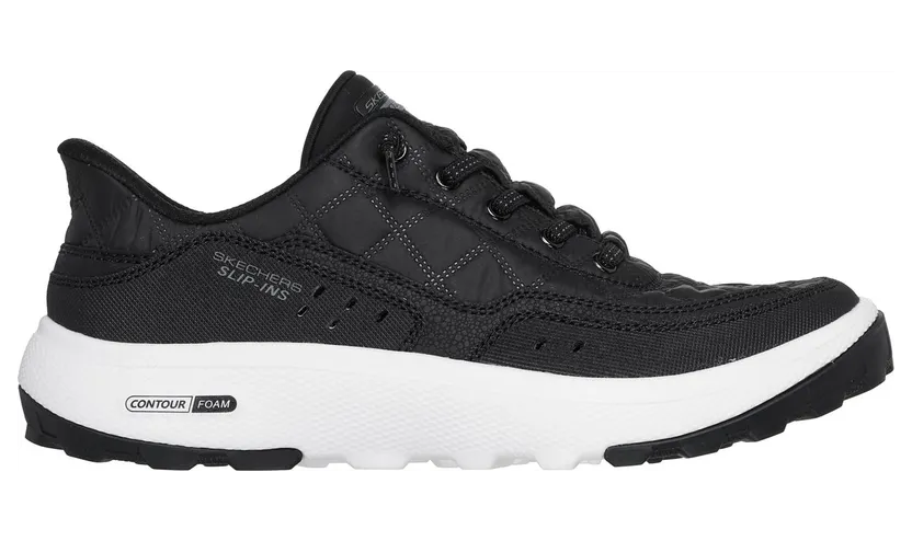Skechers Slip-ins Relaxed Fit Urban Explore – Cozy Fit “Black / White” (180277BKW)