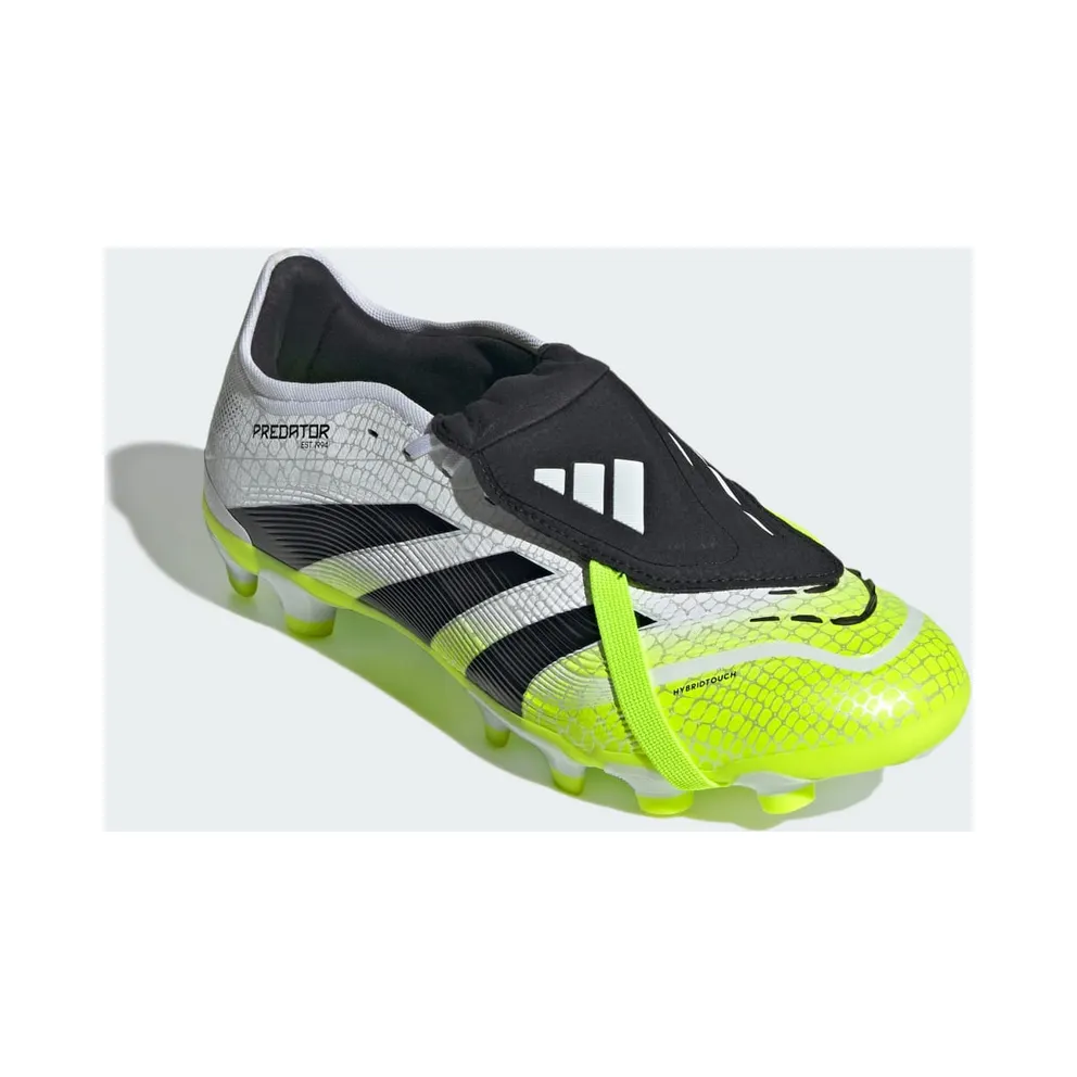 adidas Predator Pro Fold-Over Tongue MG Cloud White Core Black Lucid Lemon (JS4074)