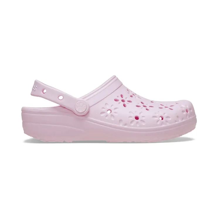 Crocs Classic Floral Cut-Out Clog Pink Milk (210927-6ZW)