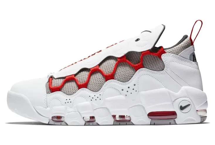 Nike Air More Money White Habanero Red Atmosphere Grey