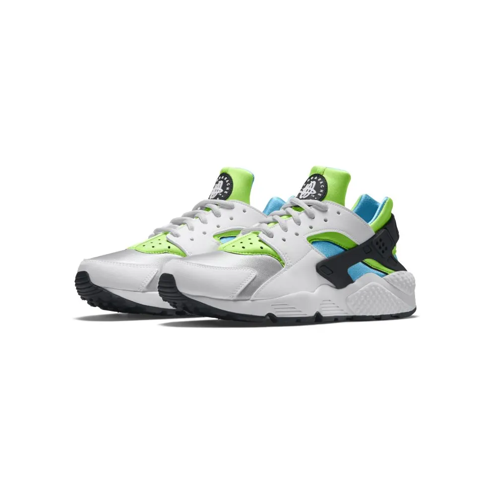 Nike Air Huarache Run White Clearwater Flash Lime (W) White/White-Clearwater-Flash Lime (634835-100)
