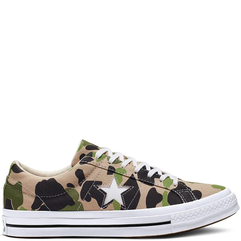 Converse One Star Ox Duck Camo Candied Ginger/Piquant Green (165027C)