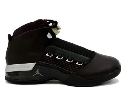 Air Jordan 17 OG ‘Black Metallic Silver’ Black/Metallic Silver (302720-041)