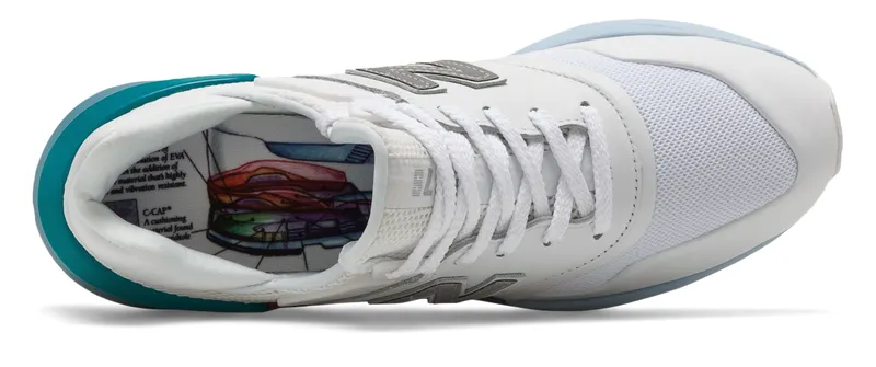New Balance 997S White Blue White/Blue (MS997GFW)