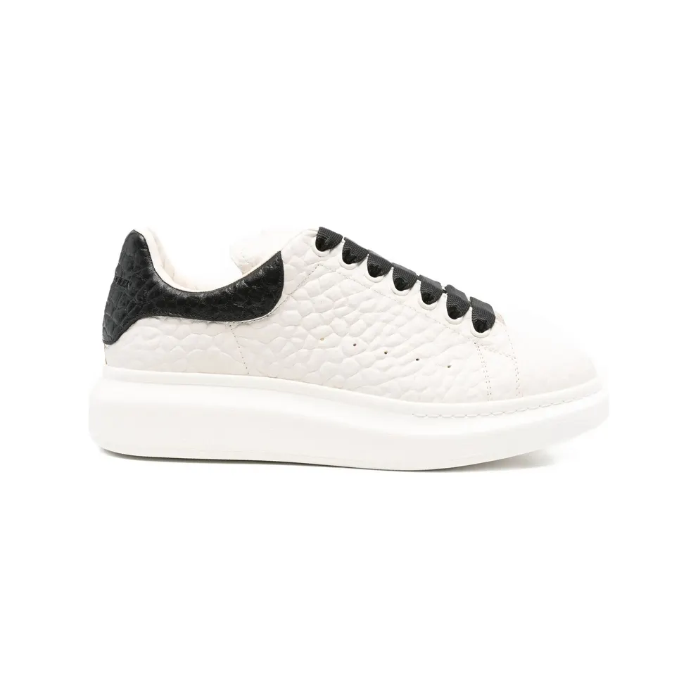 Alexander Mcqueen Oversized Textured Leather “White” (807881 WHAEG 9079)