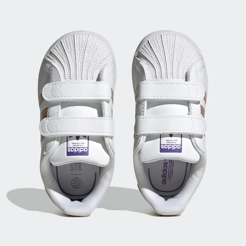 Adidas Superstar Cloud White / Cloud White / Purple Rush (HQ4344)