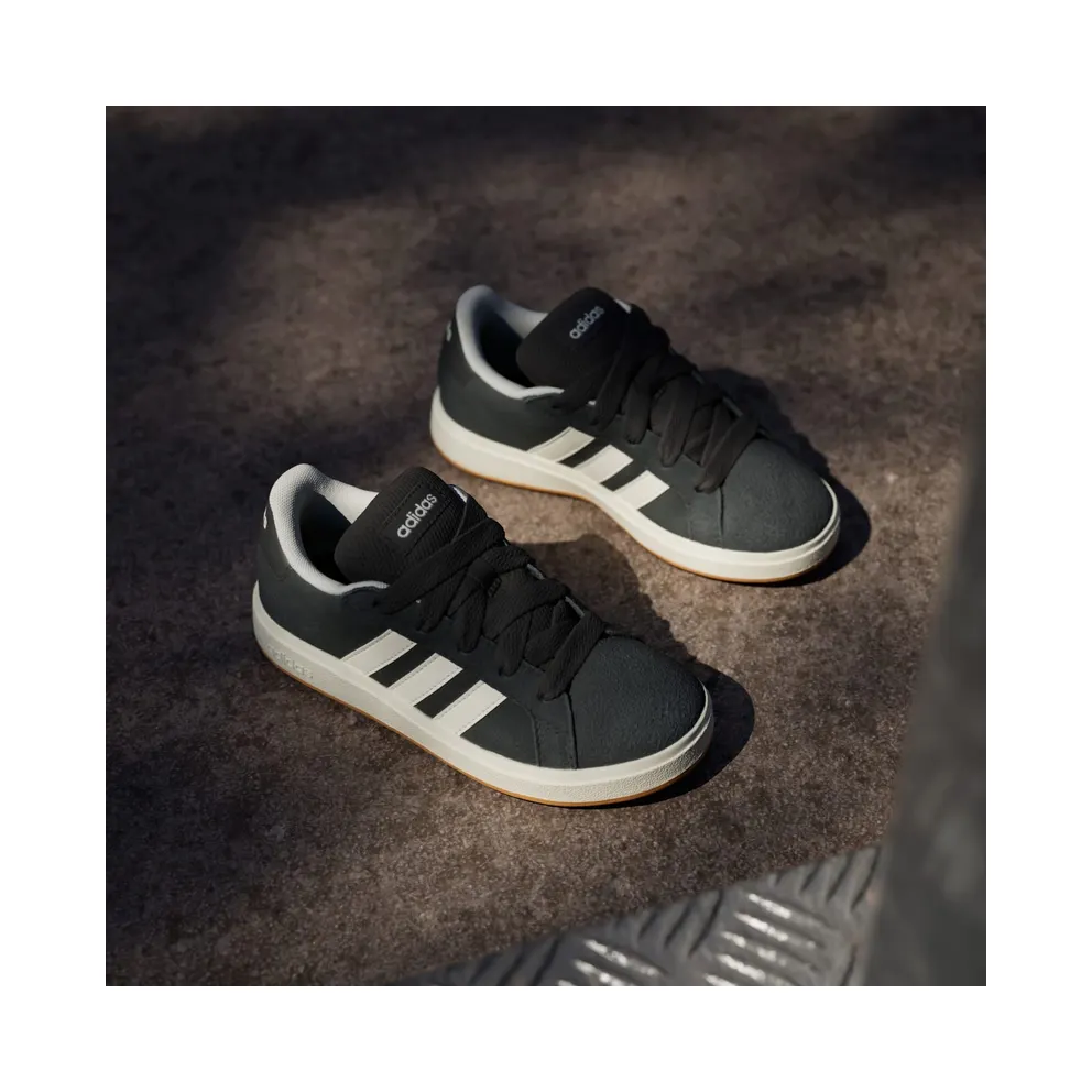Adidas Grand Court 00s Kids Core Black / Off White / Gum (JH6178)