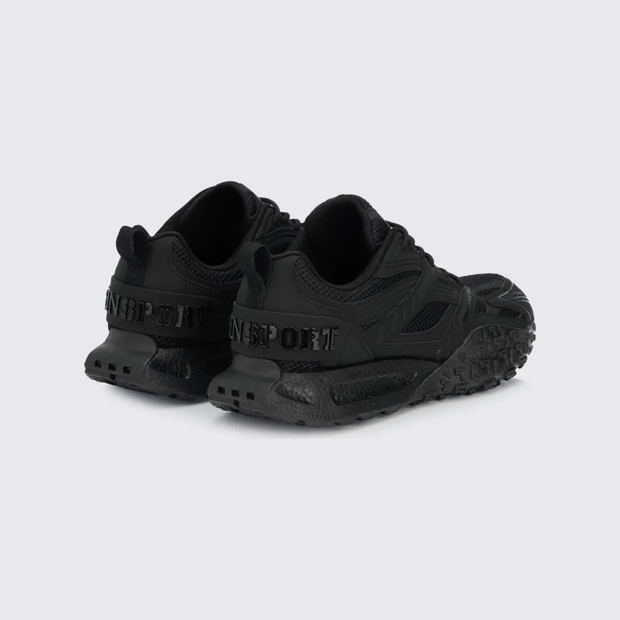 Plein Sport Urban Sprinter Mesh and Rubber Sneakers Black (SAFSUSC0933STE003N0202) (2)