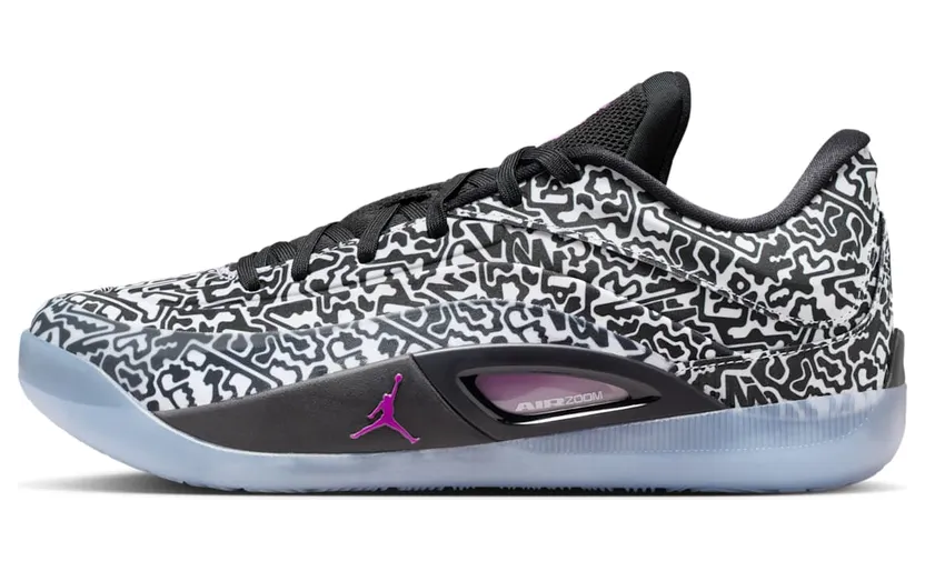 Air Jordan 4 Zwart/Wit/Vivid Purple (FB1802-001)