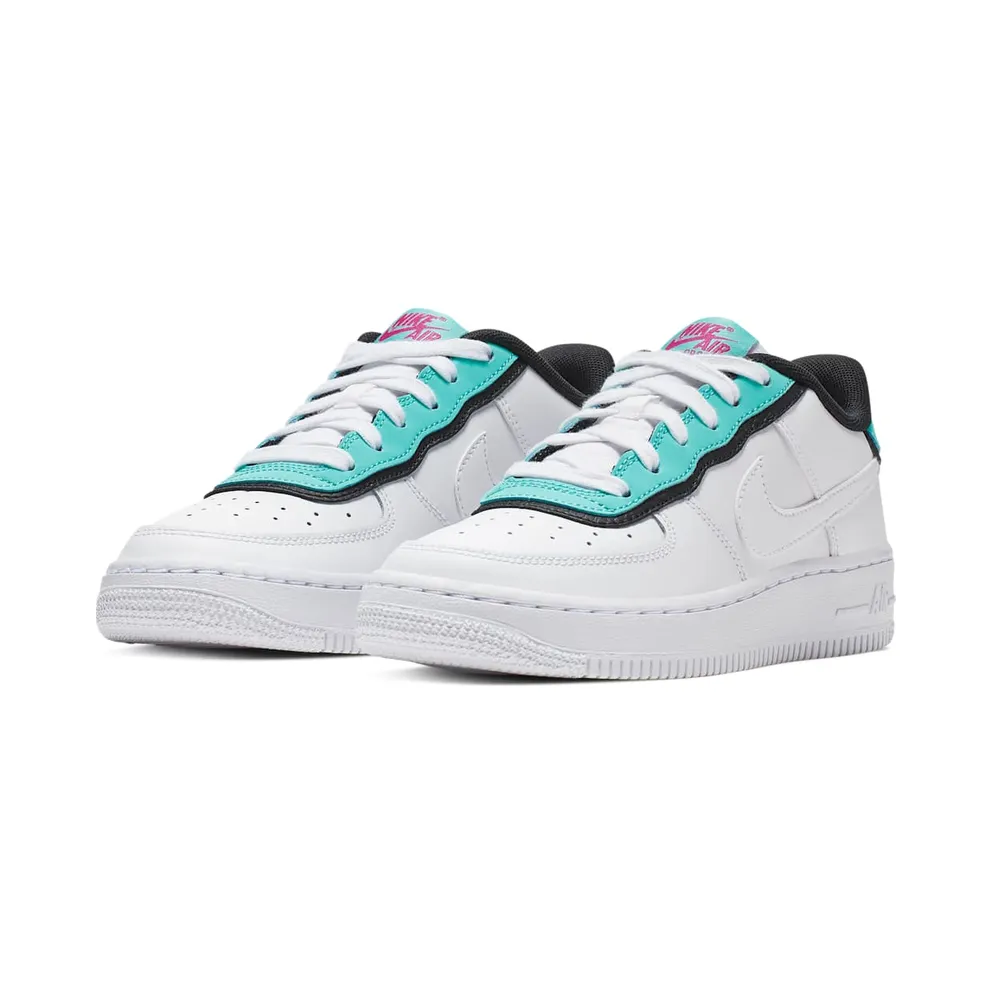 Nike Air Force 1 LV8 1 DBL GS “Double Layer – Aqua Black” (BV1084-100)
