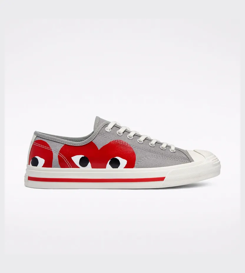Converse Converse x Comme des Garçons PLAY Jack Purcell Low Top Drizzle/egret/red (171260C)