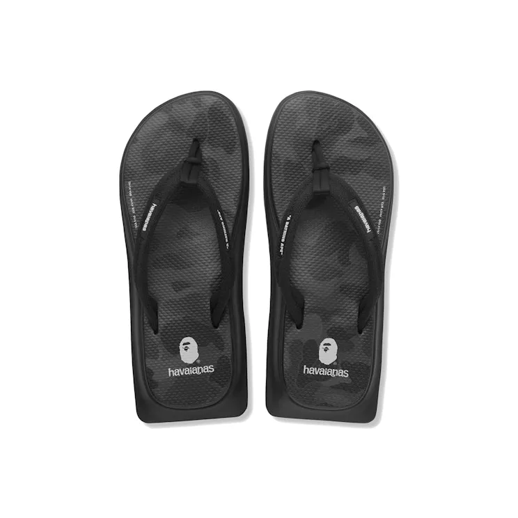 A Bathing Ape Havaianas Tradi Zori Black Camo (001FWH231951XBLK)