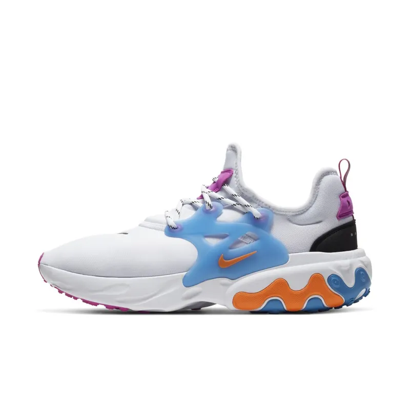 Nike React Presto White Active Fuchsia White/Black-Active Fuchsia-Magma Orange (CW7053-100)