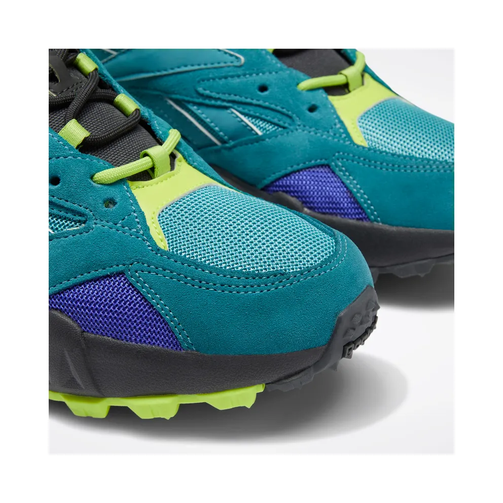 Reebok Aztrek Double Mix Trail Shoes Mineral Mist / True Grey 8 / Neon Lime
