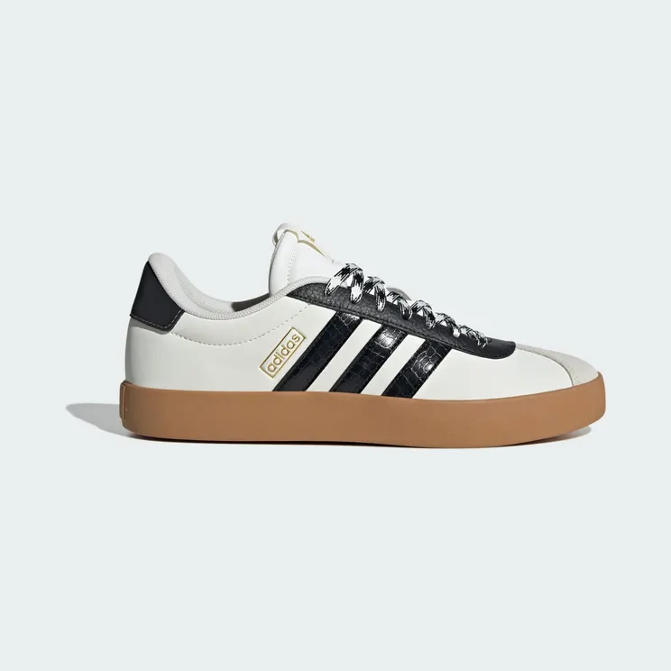 adidas VL Court 3.0 “Off White / Core Black / Gold Metallic” (JR8603)