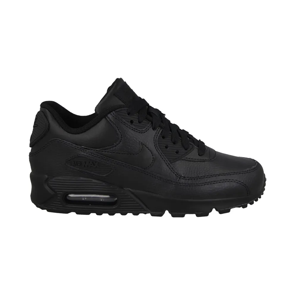 Nike Air Max 90 Leather Triple Black (GS)
