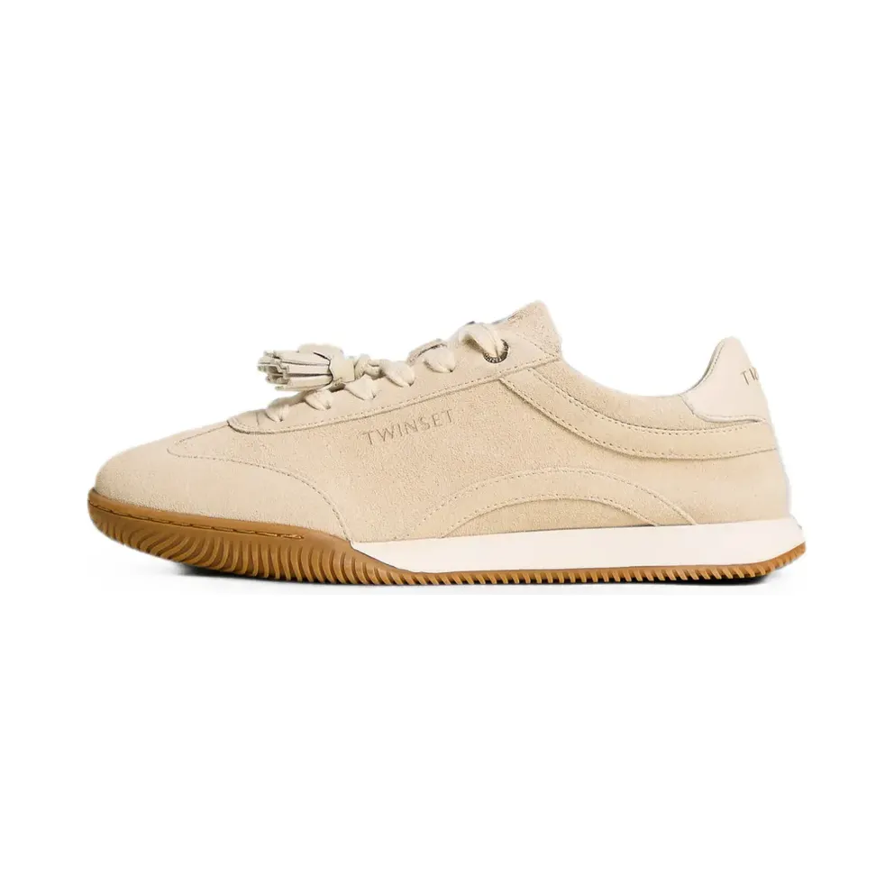 TWINSET aus Wildleder mit Quasten – Nude (262TCP090)