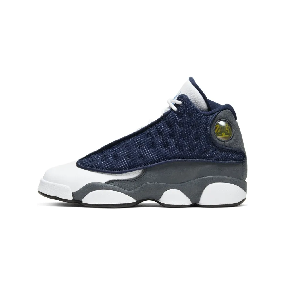 Jordan 13 Retro Flint 2020 (GS) Navy/Flint Grey-White-University Blue (884129-404)