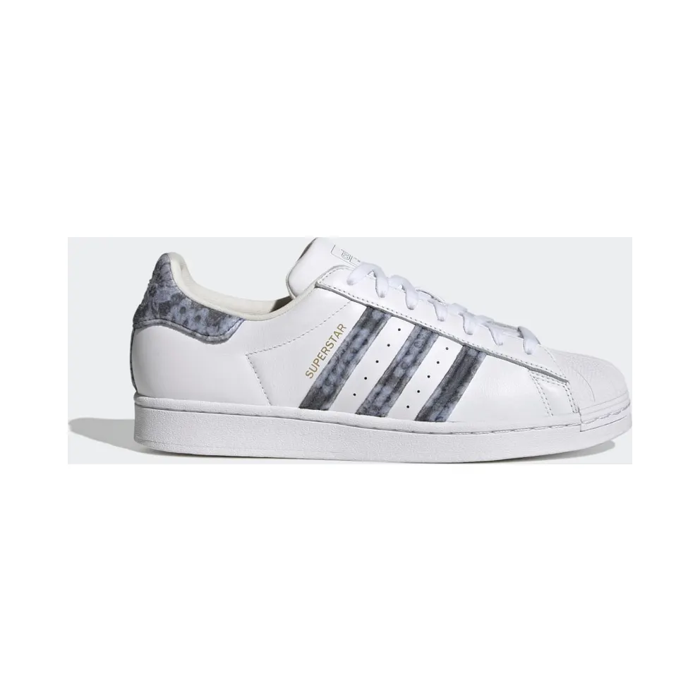 adidas Superstar Schuh Cloud White / Wonder Steel / Gold Metallic (H03414)