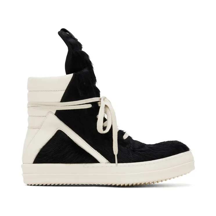 Rick Owens Black Geobasket Sneakers (RR02B2894 LHL)