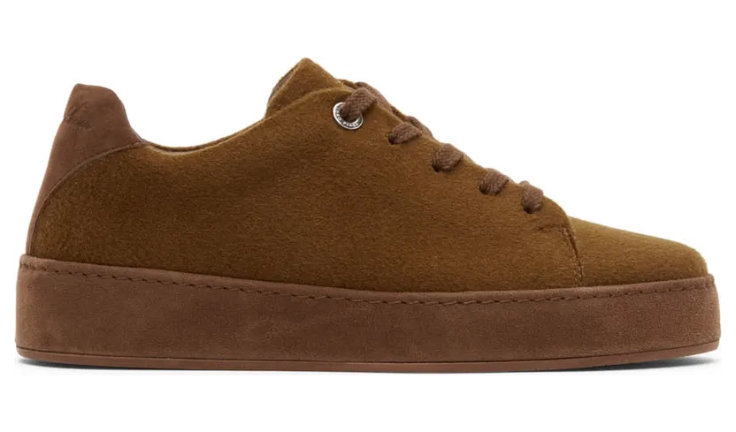 Loro Piana Brown Cashmere Nuages Sneakers (FAI3412)