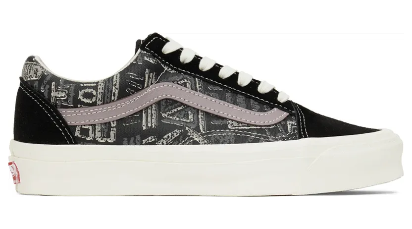 Vans Black & Purple UA OG Old Skool LX Sneakers (VN0A4P3X92M)