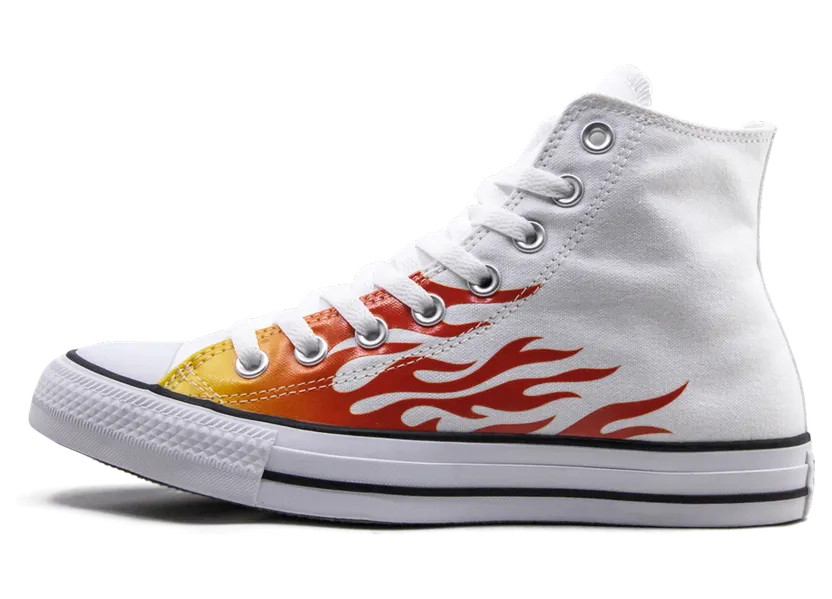 Converse CTAS HI “Archive Print – White Flame” (166257F)