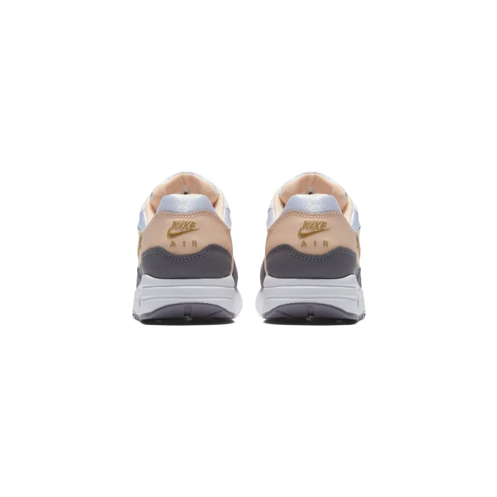 Nike Air Max 1 Crimson Tint (GS) White/Metallic Gold/Gun Smoke (807605-104)
