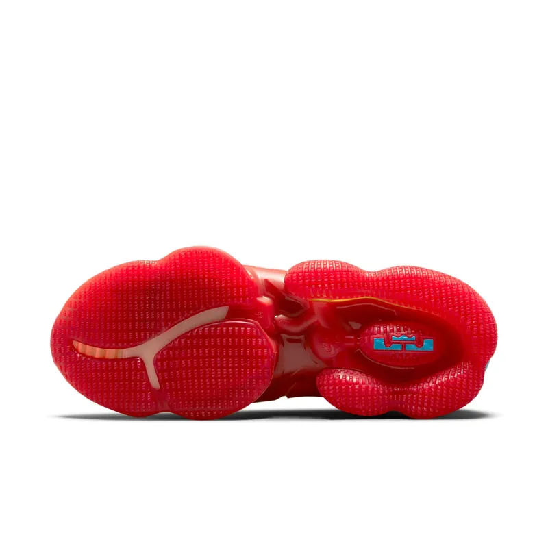 LeBron 19 Orange – “Mantra Orange / University Gold / University Red / Light Blue Fury” (DC9338-800)