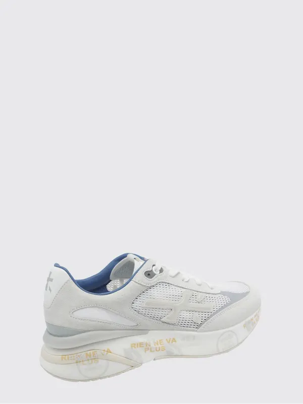 Premiata Moerund Suede and Nylon Sneakers White (MOERUN6732) (2)