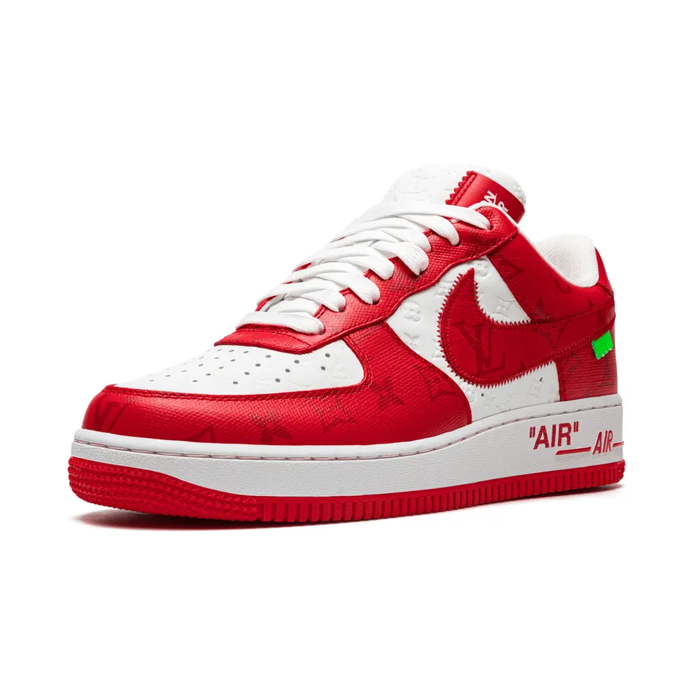 Nike Louis Vuitton Air Force 1 Low “Virgil Abloh – White/Red” (1A9VA9)