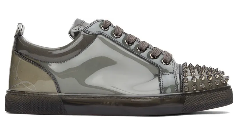 Christian Louboutin Gray Louis Junior X Ray Low-Top Sneakers (1221013)