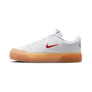 Nike Court Legacy Lift “White / Gum Yellow / Sail / University Red” (FV5526-103)