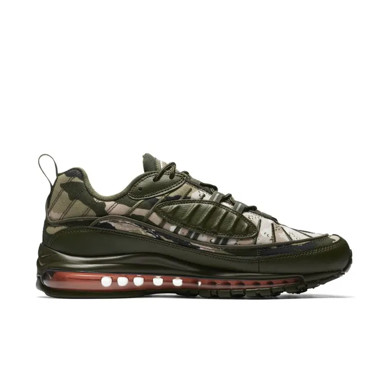 Nike Air Max 98 Camo Classic Cargo Khaki/Sunset Tint-Black (AQ6156-300)