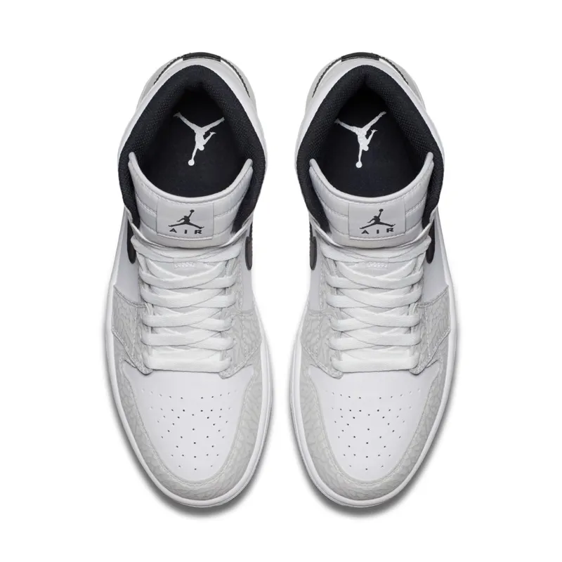 Jordan 1 Retro White Elephant Print White/Pure Platinum (839115-106)