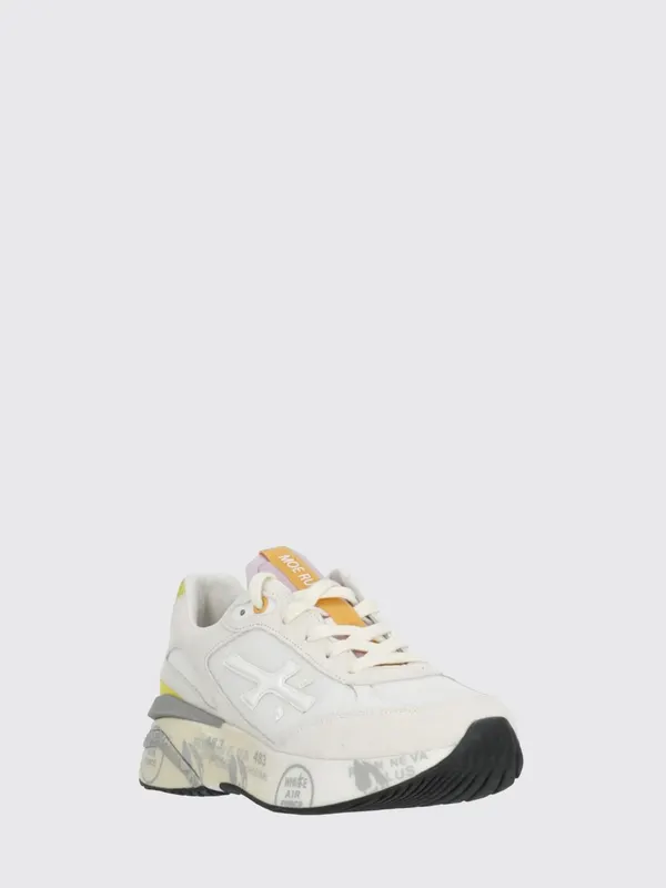 Premiata Moerund Laminated Leather and Mesh Ivory (MOERUND8303)