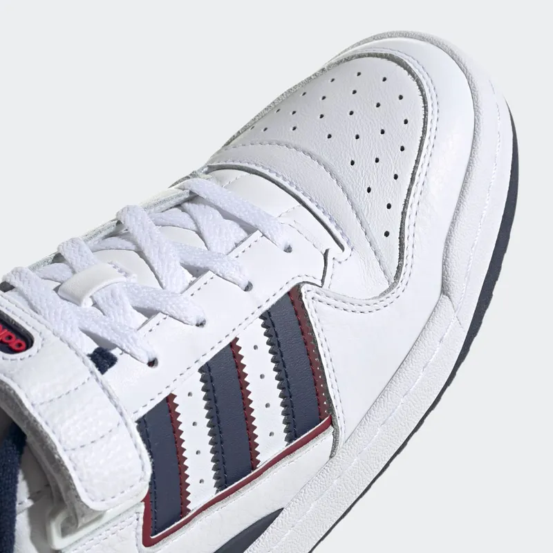 Adidas Forum Low Cloud White / Collegiate Navy / Collegiate Burgundy (GV6734)