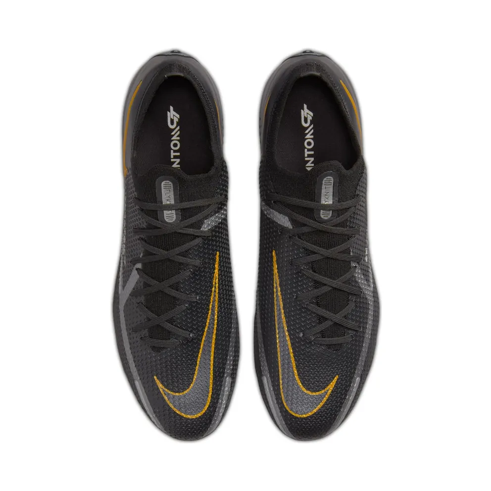 Nike Phantom GT2 Elite FG Black Metallic Dark Grey Metallic Gold (CZ9890-007)